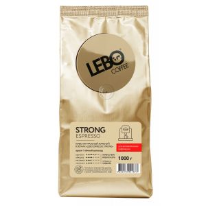 Кофе LEBO 1кг ESPRESSO STRONG зерно 1/5 (зол)