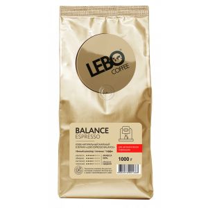Кофе LEBO 1кг ESPRESSO BALANCED зерно 1/5 (зол)