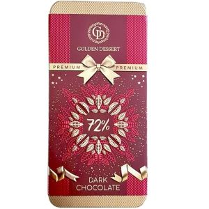 Шоколад Golden Dessert ж/б Подарочный горький 72% 100гр. 1/9