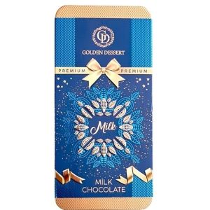 Шоколад Golden Dessert Подарочный ж/б молочный100гр. 1/9
