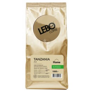 Кофе LEBO 1кг TANZANIA AA Home зерно (зол)
