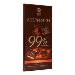 Шоколад Априори горький 99% 100гр 1/15