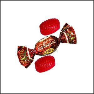 вес Карамель РАХАТ Зерек со вкусом барбариса 1кг 1/6