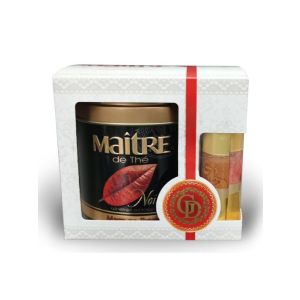 Чай Maitre набор с конфетами де Люкс 144гр ж/б 1/6