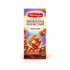 Шоколад Победа вкуса  65гр Classic пористый молочный 1/16