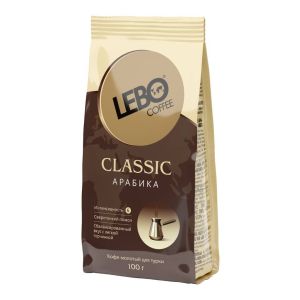 Кофе LEBO Classic молот для турки 100гр 1/50