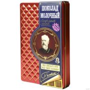 Шоколад Томер Чайковский молочный с малиной 90гр 1/10