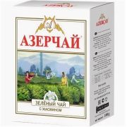 Чай Азерчай Зеленый с жасмином 100гр 1/30