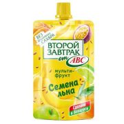 к АВС десерт 200гр д/п Мультифрукт с семенами льна 1/36