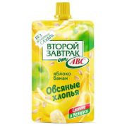 к АВС десерт 200гр д/п Яблоко/банан/овсянные хлопья 1/36