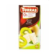 Шоколад TORRAS  белый с киви без сахара 75гр 1/40