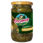 к  Шесть соток Корнишоны медовые 350мл 1/6