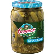 к  Шесть соток Корнишоны хрустящие 350гр 1/6