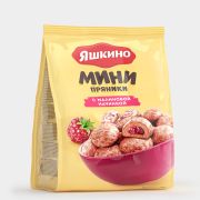 Печенье Яшкино Мини-пряник с малиновой начинкой 300гр 1/10