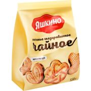 Печенье Яшкино Чайное сахарное глазир. 350гр 1/12