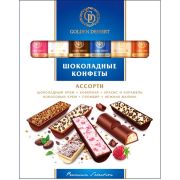 Шоколад Golden Dessert 264гр Ассорти 6 вкусов синяя 1/10
