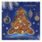 Шоколад нг Chokodelika 150гр Ореховый фейерверк молочный 1/8